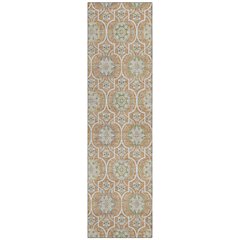 Machine Washable Indoor/Outdoor Chantille ACN2670 Orange 2'3" x 7'6" Runner Rug