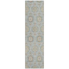 Machine Washable Indoor/Outdoor Chantille ACN2670 Blue 2'3" x 7'6" Runner Rug