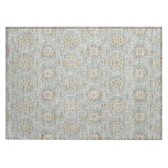 Machine Washable Indoor/Outdoor Chantille ACN2670 Blue 1'8" x 2'6" Rug