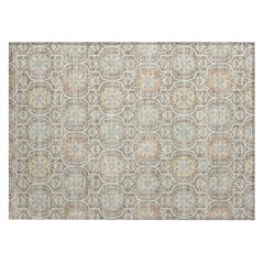 Machine Washable Indoor/Outdoor Chantille ACN2670 Brown 1'8" x 2'6" Rug