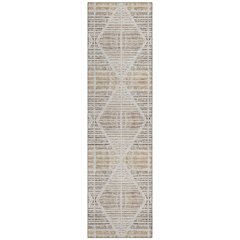 Machine Washable Indoor/Outdoor Chantille ACN2671 Brown 2'3" x 7'6" Runner Rug