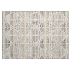 Machine Washable Indoor/Outdoor Chantille ACN2671 Brown 1'8" x 2'6" Rug