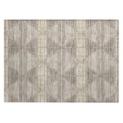 Machine Washable Indoor/Outdoor Chantille ACN2671 Brown 1'8" x 2'6" Rug