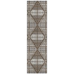 Machine Washable Indoor/Outdoor Chantille ACN2672 Brown 2'3" x 7'6" Runner Rug