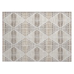 Machine Washable Indoor/Outdoor Chantille ACN2672 Ivory 1'8" x 2'6" Rug