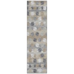Machine Washable Indoor/Outdoor Chantille ACN2673 Brown 2'3" x 7'6" Runner Rug