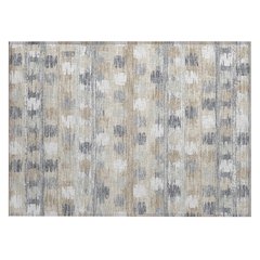 Machine Washable Indoor/Outdoor Chantille ACN2673 Brown 1'8" x 2'6" Rug