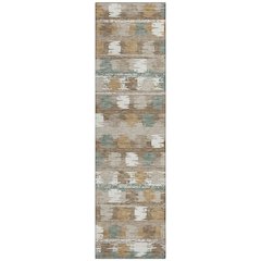 Machine Washable Indoor/Outdoor Chantille ACN2673 Brown 2'3" x 7'6" Runner Rug