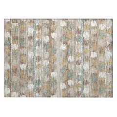 Machine Washable Indoor/Outdoor Chantille ACN2673 Brown 1'8" x 2'6" Rug