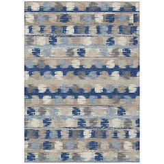 Machine Washable Indoor/Outdoor Chantille ACN2673 Blue 2'6" x 3'10" Rug