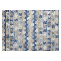Machine Washable Indoor/Outdoor Chantille ACN2673 Blue 1'8" x 2'6" Rug