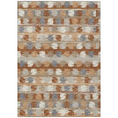 Machine Washable Indoor/Outdoor Chantille ACN2673 Orange 2'6" x 3'10" Rug
