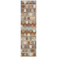 Machine Washable Indoor/Outdoor Chantille ACN2673 Orange 2'3" x 7'6" Runner Rug