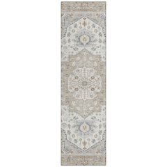 Machine Washable Indoor/Outdoor Chantille ACN2674 Brown 2'3" x 7'6" Runner Rug