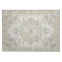 Machine Washable Indoor/Outdoor Chantille ACN2674 Green 1'8" x 2'6" Rug