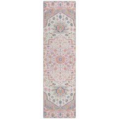 Machine Washable Indoor/Outdoor Chantille ACN2674 Pink 2'3" x 7'6" Runner Rug