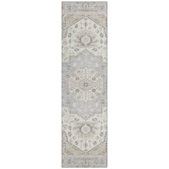 Machine Washable Indoor/Outdoor Chantille ACN2674 Gray 2'3" x 7'6" Runner Rug