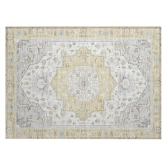 Machine Washable Indoor/Outdoor Chantille ACN2674 Gold 1'8" x 2'6" Rug