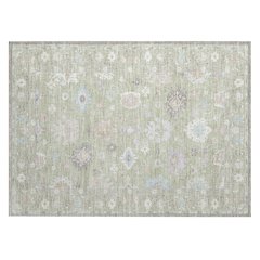 Machine Washable Indoor/Outdoor Chantille ACN2675 Green 1'8" x 2'6" Rug