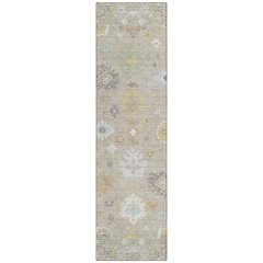 Machine Washable Indoor/Outdoor Chantille ACN2675 Ivory 2'3" x 7'6" Runner Rug