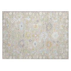 Machine Washable Indoor/Outdoor Chantille ACN2675 Ivory 1'8" x 2'6" Rug