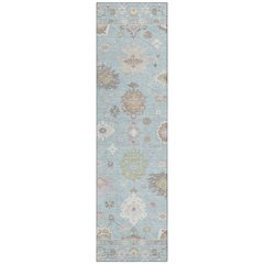 Machine Washable Indoor/Outdoor Chantille ACN2675 Blue 2'3" x 7'6" Runner Rug