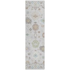 Machine Washable Indoor/Outdoor Chantille ACN2675 Gray 2'3" x 7'6" Runner Rug