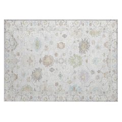 Machine Washable Indoor/Outdoor Chantille ACN2675 Gray 1'8" x 2'6" Rug