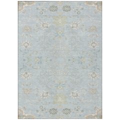 Machine Washable Indoor/Outdoor Chantille ACN2676 Blue 2'6" x 3'10" Rug