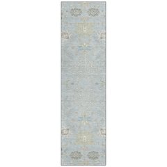 Machine Washable Indoor/Outdoor Chantille ACN2676 Blue 2'3" x 7'6" Runner Rug