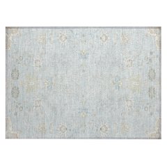 Machine Washable Indoor/Outdoor Chantille ACN2676 Blue 1'8" x 2'6" Rug