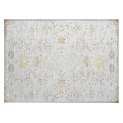 Machine Washable Indoor/Outdoor Chantille ACN2676 Gray 1'8" x 2'6" Rug