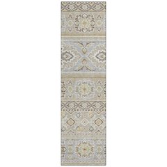 Machine Washable Indoor/Outdoor Chantille ACN2677 Brown 2'3" x 7'6" Runner Rug