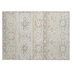 Machine Washable Indoor/Outdoor Chantille ACN2677 Brown 1'8" x 2'6" Rug