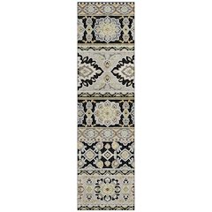 Machine Washable Indoor/Outdoor Chantille ACN2677 Black 2'3" x 7'6" Runner Rug