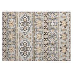Machine Washable Indoor/Outdoor Chantille ACN2677 Gray 1'8" x 2'6" Rug