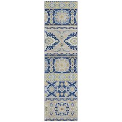 Machine Washable Indoor/Outdoor Chantille ACN2677 Blue 2'3" x 7'6" Runner Rug