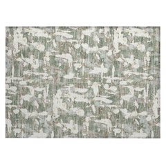 Machine Washable Indoor/Outdoor Chantille ACN2678 Green 1'8" x 2'6" Rug