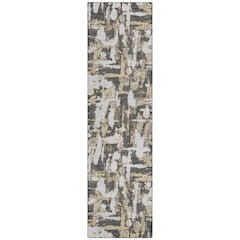 Machine Washable Indoor/Outdoor Chantille ACN2678 Gray 2'3" x 7'6" Runner Rug
