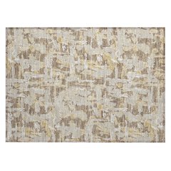 Machine Washable Indoor/Outdoor Chantille ACN2678 Brown 1'8" x 2'6" Rug