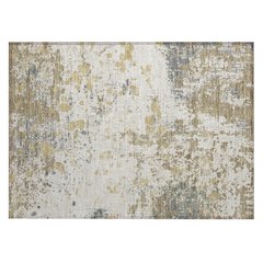 Machine Washable Indoor/Outdoor Chantille ACN2679 Ivory 1'8" x 2'6" Rug
