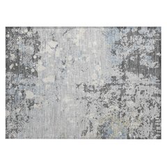 Machine Washable Indoor/Outdoor Chantille ACN2679 Gray 1'8" x 2'6" Rug