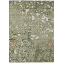 Machine Washable Indoor/Outdoor Chantille ACN2679 Green 2'6" x 3'10" Rug