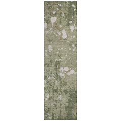 Machine Washable Indoor/Outdoor Chantille ACN2679 Green 2'3" x 7'6" Runner Rug