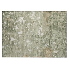Machine Washable Indoor/Outdoor Chantille ACN2679 Green 1'8" x 2'6" Rug