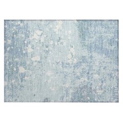 Machine Washable Indoor/Outdoor Chantille ACN2679 Blue 1'8" x 2'6" Rug