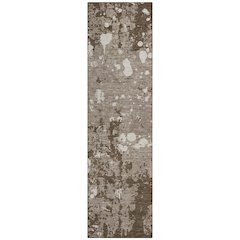 Machine Washable Indoor/Outdoor Chantille ACN2679 Brown 2'3" x 7'6" Runner Rug