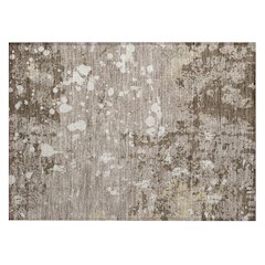 Machine Washable Indoor/Outdoor Chantille ACN2679 Brown 1'8" x 2'6" Rug