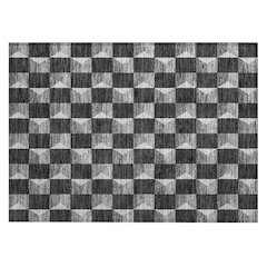 Machine Washable Indoor/Outdoor Chantille ACN2680 Black 1'8" x 2'6" Rug