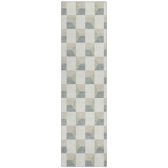 Machine Washable Indoor/Outdoor Chantille ACN2680 Green 2'3" x 7'6" Runner Rug